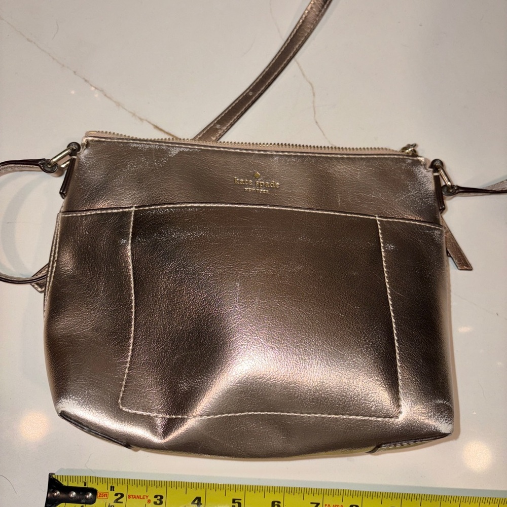 kate spade Rose Gold Leather Crossbody Bag